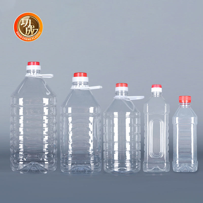 Chai gia vị bằng nhựa OEM Clear Pet 250ml 500ml Hộp đựng dầu ăn 1l bằng nhựa