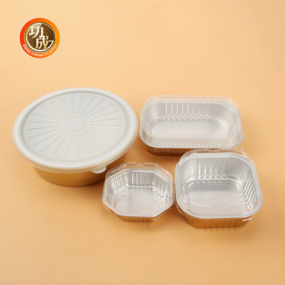 Hộp đựng thức ăn mang đi dùng một lần Khay nướng giấy nhôm Khay nướng thịt nướng