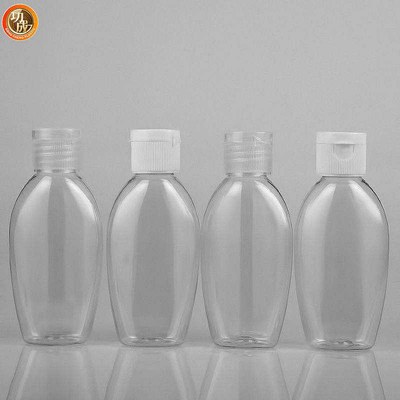 Chai nhựa vệ sinh di động mini dễ thương với giá đỡ silicone hoạt hình
