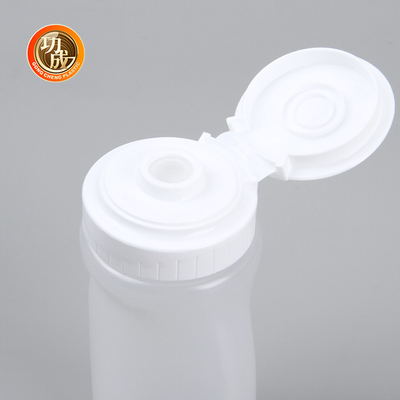 Flip Top Chai nhựa ép nước sốt cho xi-rô 250ml 500ml