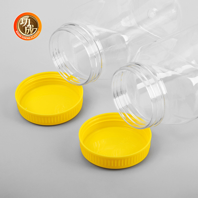 Miệng rộng Chai mứt nhựa rỗng Chai thực phẩm PET Cookie Jar
