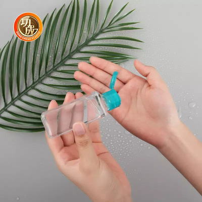 Chai nước rửa tay bằng nhựa nhỏ OEM PCR PLA Chai nước rửa tay có kích thước du lịch với giá đỡ silicon