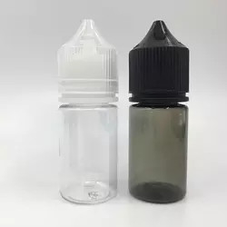 60ml 15ml 30ml 10ml Chai nhựa rỗng E Liquid 120ml Pet Black Dropper V3 Chai