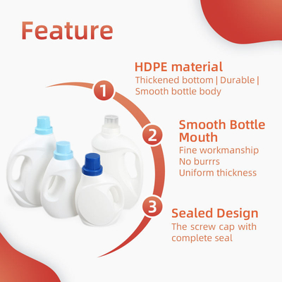 Xà phòng dạng lỏng 2L 3L Chai bột giặt Chai nhựa làm mềm vải