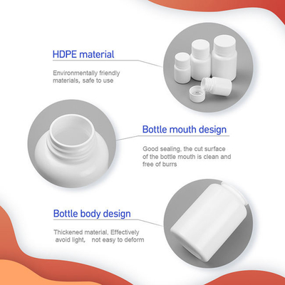Chai nhựa PE rỗng Chai bao bì viên nang vitamin HDPE