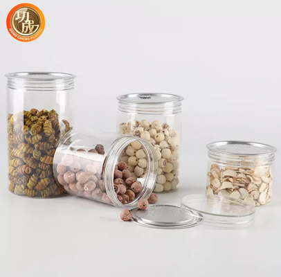 Kẹo sô cô la rỗng Pet Cookie Jar nhựa sô cô la có nắp nhôm