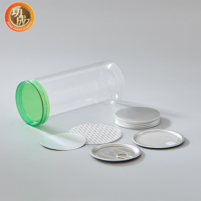 Kẹo sô cô la rỗng Pet Cookie Jar nhựa sô cô la có nắp nhôm