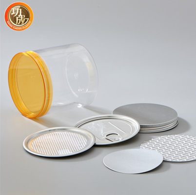 Kẹo sô cô la rỗng Pet Cookie Jar nhựa sô cô la có nắp nhôm