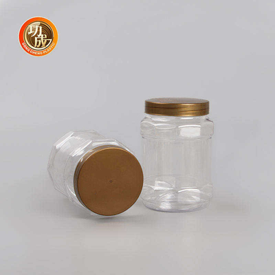 Chai mứt nhựa rỗng miệng rộng 87mm Lọ đựng thức ăn cho thú cưng tròn