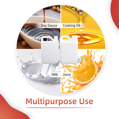 1600ml 2000ml 4300ml 5000ml 6000ml Bình nước Pe bằng nhựa cấp thực phẩm Bình sữa rỗng có tay cầm