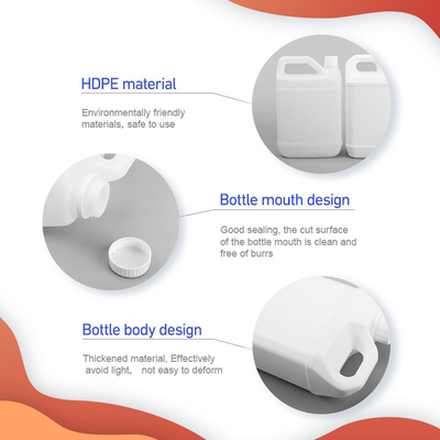 Chai dầu ăn bằng nhựa Hdpe hình chữ nhật Chai dầu đậu phộng cấp thực phẩm