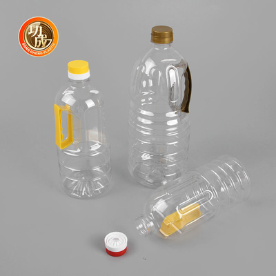 Chai nước tương nhựa 1 lít tùy chỉnh Dầu ăn Chai PET có tay cầm