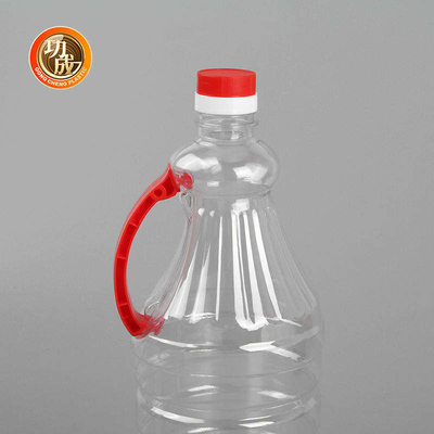 Nắp vặn Chai gia vị bằng nhựa Chai nước tương PET có tay cầm