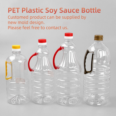 Chai nhựa nước tương dầu ăn được PET có tay cầm OEM ODM