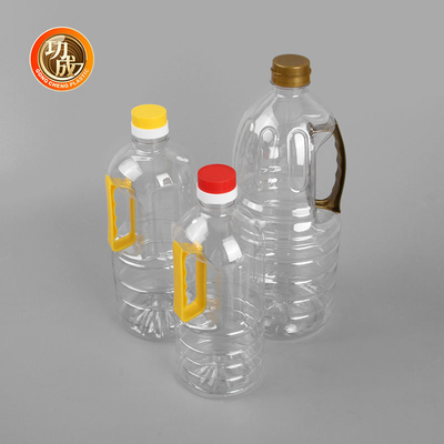 Dầu hướng dương cấp thực phẩm Chai 1 lít Chai giấm nhựa trong suốt có tay cầm