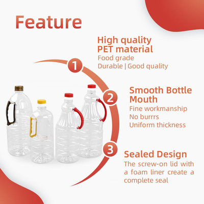 Chai dầu ăn bằng nhựa PET 1280ml 1600ml 1800ml cho giấm có nắp