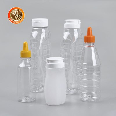 230ml 250ml 500ml Nước sốt nhựa 1000ml Chai bóp cho dầu sốt cà chua Bbq sốt cà chua