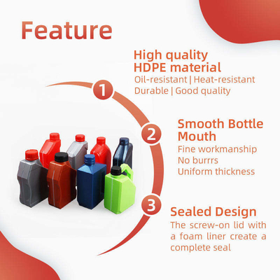 Chai dầu động cơ 1L 2L HDPE Chai dầu động cơ nhựa rỗng