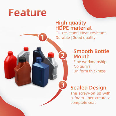 mẫu miễn phí rỗng pe 1l xăng động cơ dầu động cơ Fuel Oil hdpe chai bôi trơn