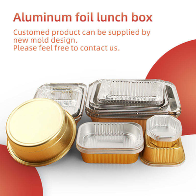 Nhà hàng BBQ Air Fryer Khay giấy thiếc Hình chữ nhật Takeaway Nhôm Foil Pan