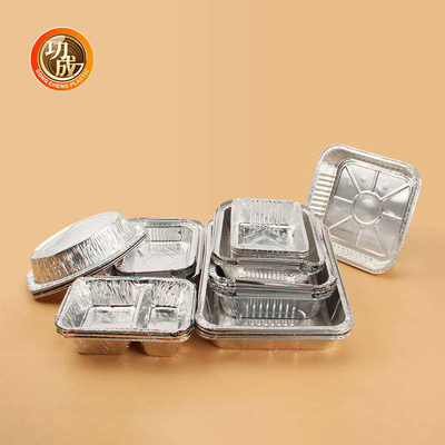 Khay giấy hình chữ nhật bằng nhôm tròn hình vuông