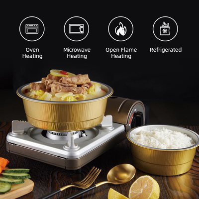 Hộp đựng thức ăn bằng nhôm cấp thực phẩm 3 ngăn để đựng