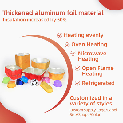 130ml 350ml Tùy chỉnh Hộp đóng gói Lá nhôm Lấy ra Hộp đựng