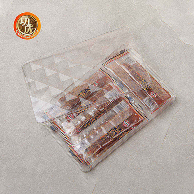 Thực phẩm hình chữ nhật Tùy chỉnh hộp đóng gói Bánh quy PET Hộp lưu trữ kẹo