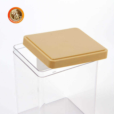 Nhựa PET Tùy chỉnh Hộp đóng gói Hộp đựng thức ăn hạt có nắp đậy 1380ml