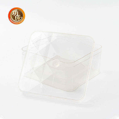 600ml 810ml Hộp đóng gói tùy chỉnh Hộp thức ăn PET hình chữ nhật trong suốt
