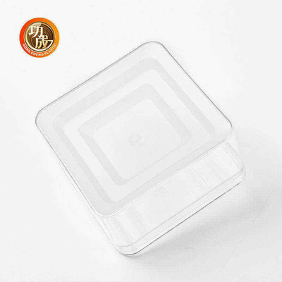 600ml 810ml Hộp đóng gói tùy chỉnh Hộp thức ăn PET hình chữ nhật trong suốt