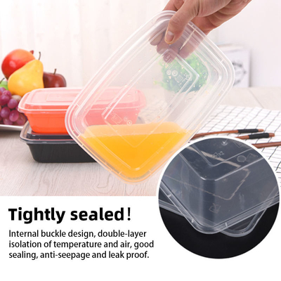 Hộp đựng bao bì thực phẩm tròn vuông 450ml 500ml Khay đóng gói thực phẩm dùng một lần