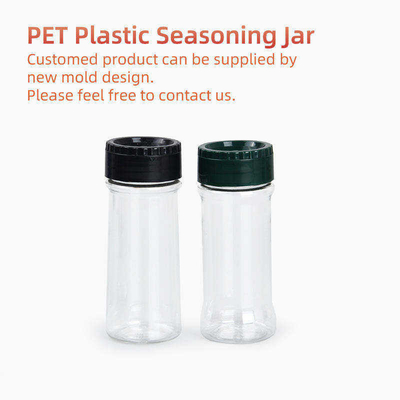 Chai gia vị bằng nhựa trong suốt rỗng 100Ml 250Ml Máy lắc muối PET Lọ gia vị số lượng lớn