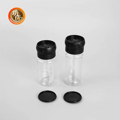 Chai gia vị nhựa cấp thực phẩm PET Pepper Spice Chai mài