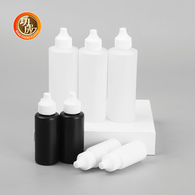 20mm miệng mắt giọt giọt nhựa E chai nước với nắp vít chống trẻ em