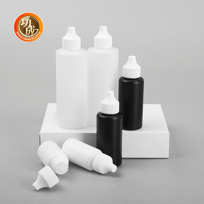 30ml 50ml 120ml chai nhựa tùy chỉnh với nắp đầu xoắn nén chai với vòi