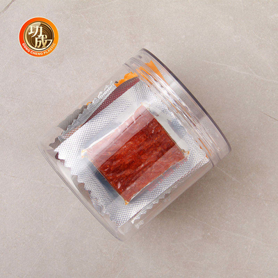 Các bình nhựa thực phẩm vật nuôi tròn trong suốt với nắp