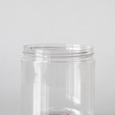 Hộp bánh quy bằng nhựa miệng rộng Custom Pet Tea Jar With Lids