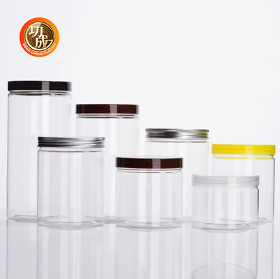 Rỗng rộng miệng thực phẩm kẹo PET Nhựa đóng gói bình 1250ml hình tròn