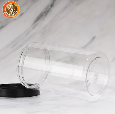 Chống hóa học rõ ràng miệng rộng bình nhựa thú cưng với nắp bao bì đường