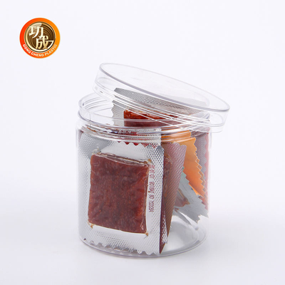 CQM Plastic Candy Cookie Jar Empty Clear Wide Mouth Food Storage Pet Plastic Jars (Thiếc bình bông)