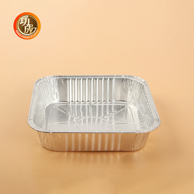 Hộp bao bì thực phẩm nhôm thân thiện với môi trường Logo tùy chỉnh và in hình chữ nhật / tròn / OEM